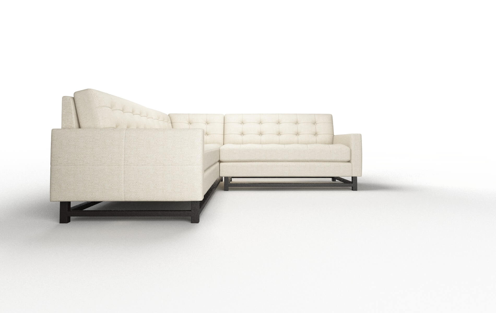 Madrid Catalina Wheat Sectional espresso legs 2