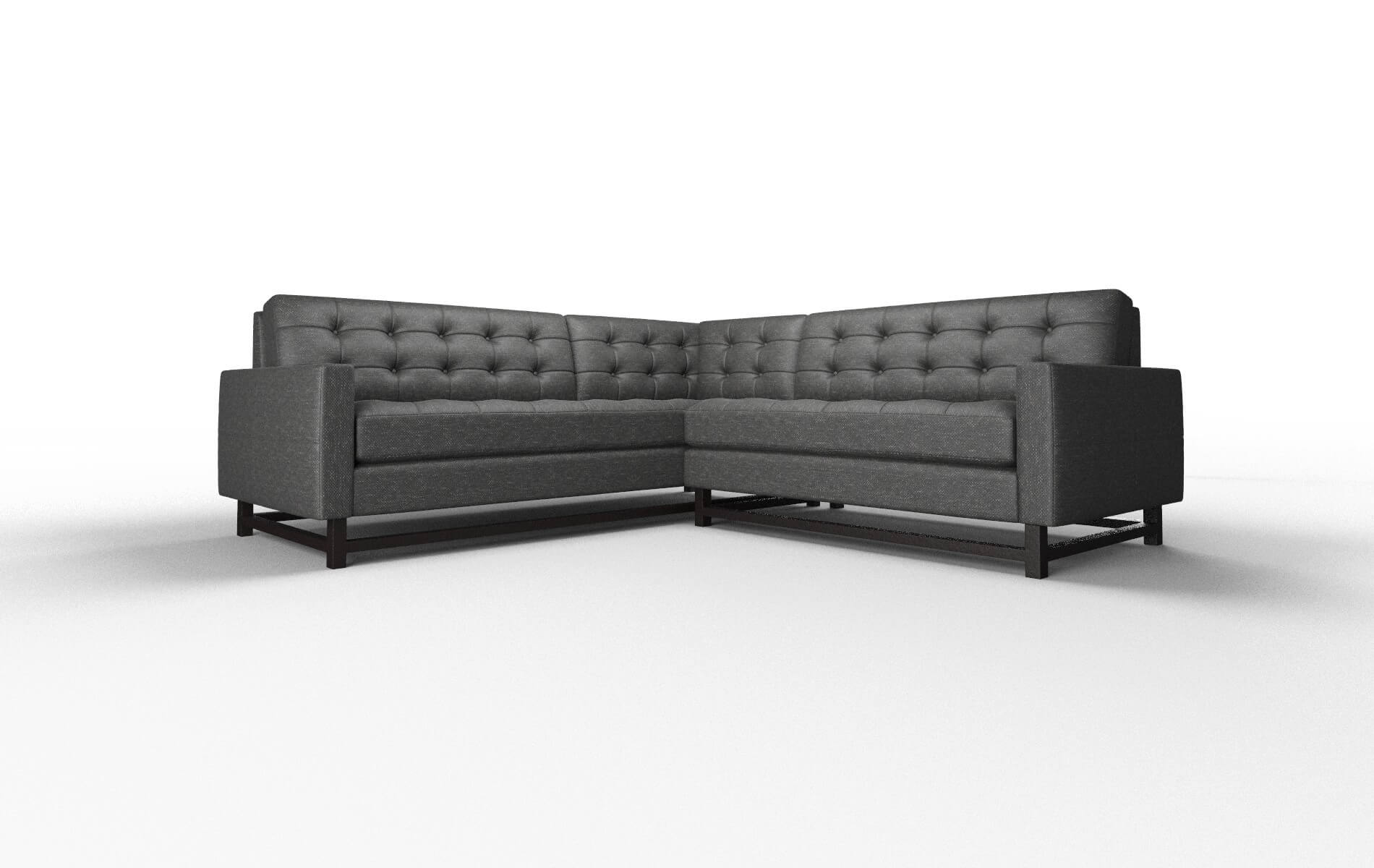 Madrid Chance Denim Sectional espresso legs 1