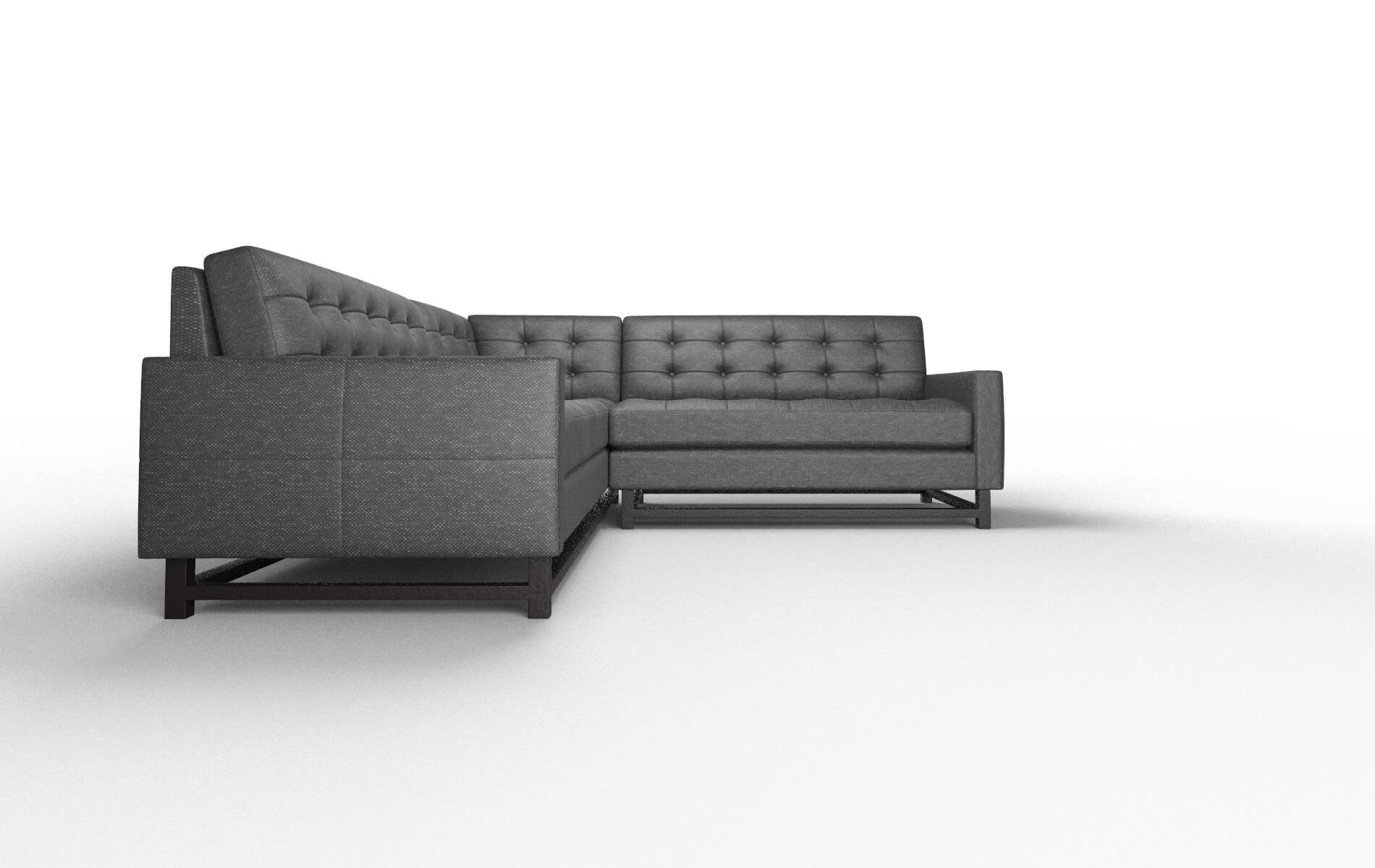 Madrid Chance Denim Sectional espresso legs 2