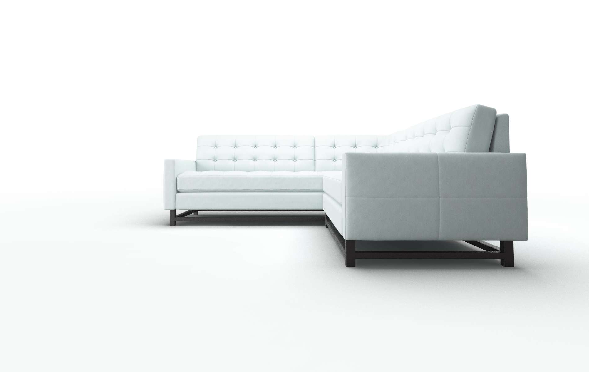 Madrid Clyde Cornflower Sectional espresso legs 5