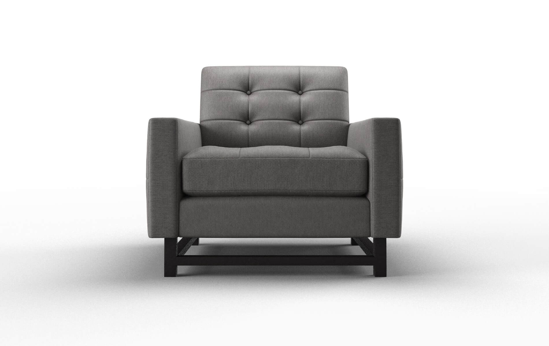 Madrid Cosmo Charcoal Chair espresso legs 1