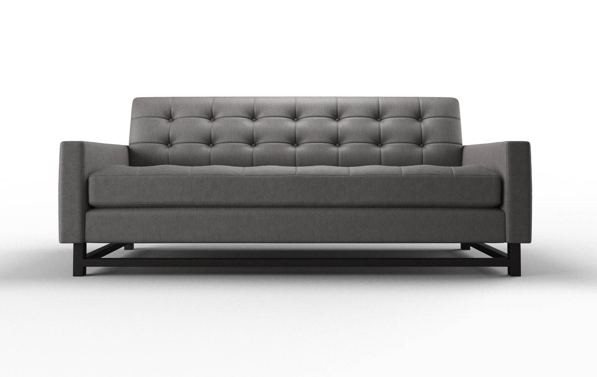 Madrid Cosmo Charcoal Sofa espresso legs 1