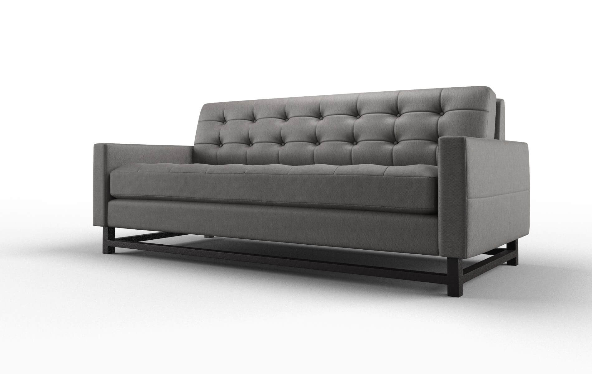 Madrid Cosmo Charcoal Sofa espresso legs 4