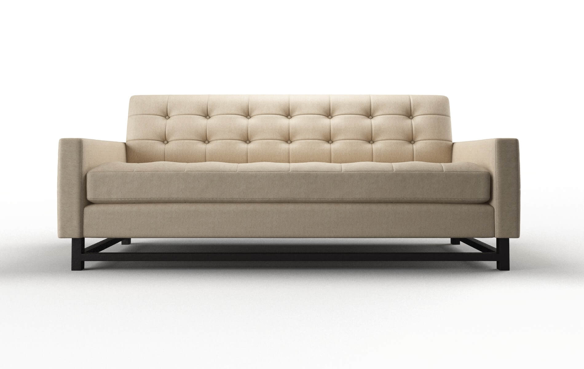 Madrid Cosmo Fawn Sofa espresso legs 1