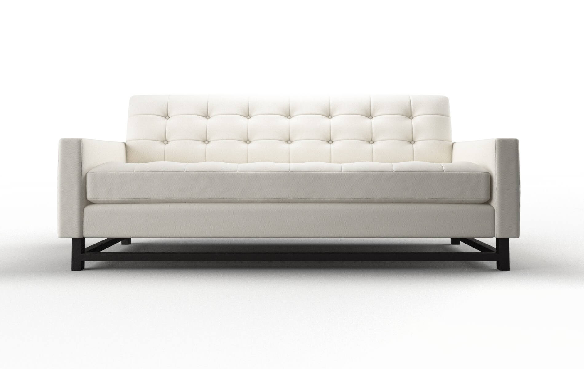 Madrid Cosmo Ivory Sofa espresso legs 1