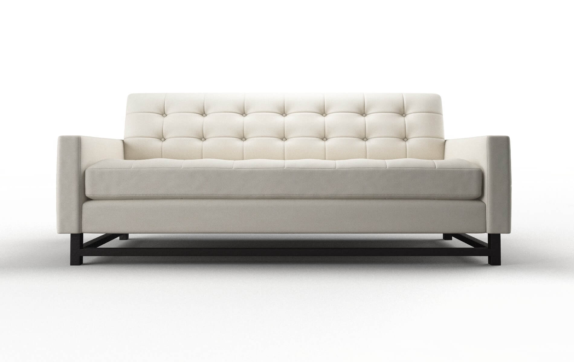 Madrid Cosmo Sand Sofa espresso legs 1