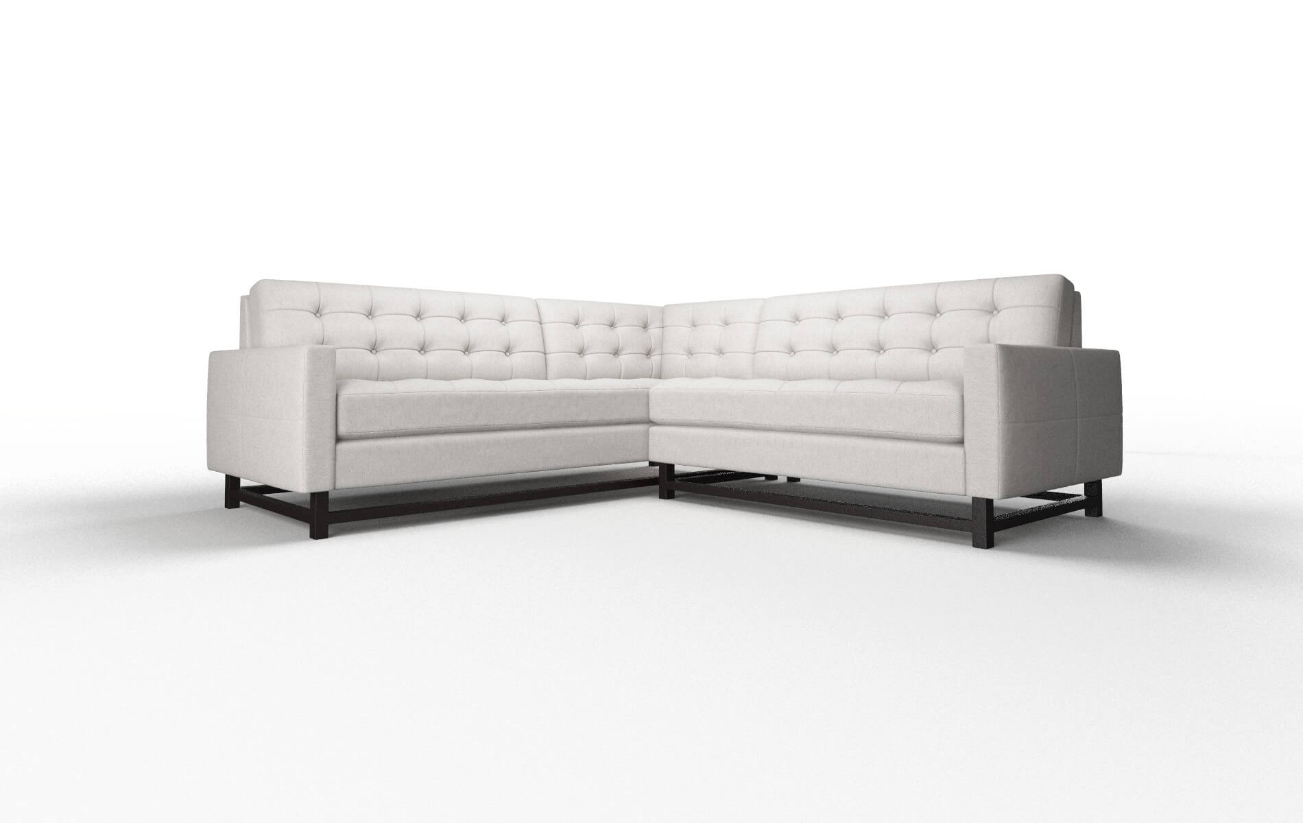 Madrid Cosmo Silver Sectional espresso legs 1