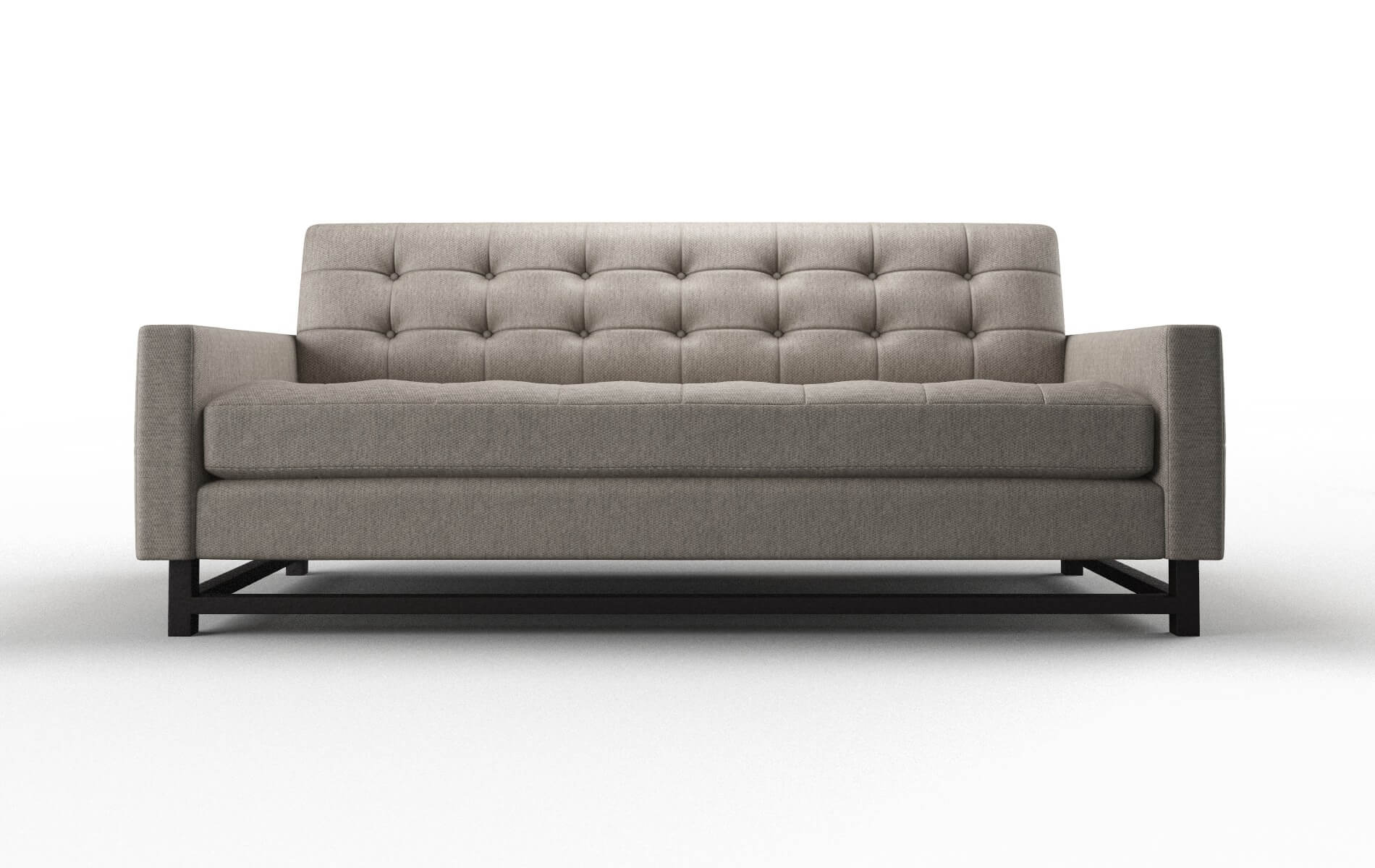 Madrid Cosmo Taupe Sofa espresso legs 1