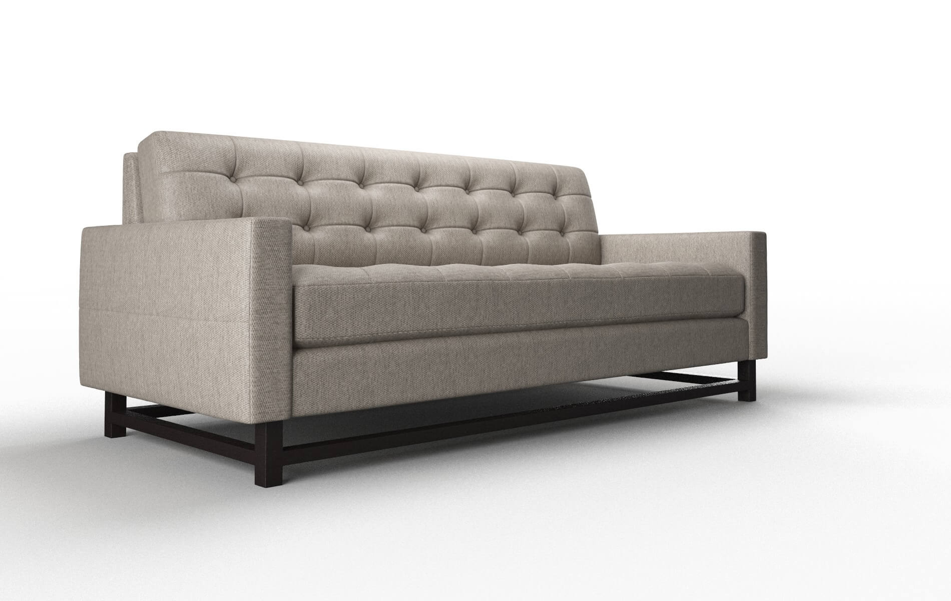 Madrid Cosmo Taupe Sofa espresso legs 2