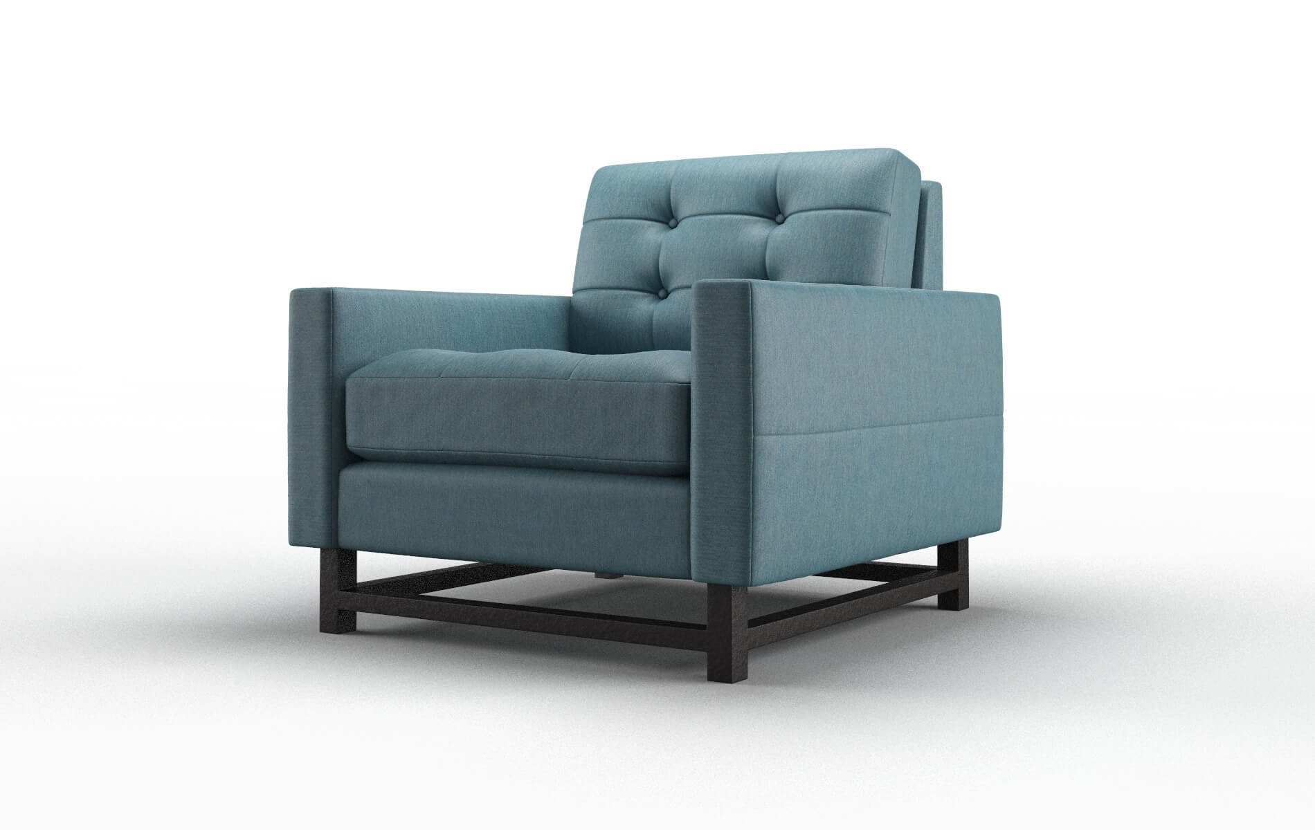 Madrid Cosmo Teal Chair espresso legs 4