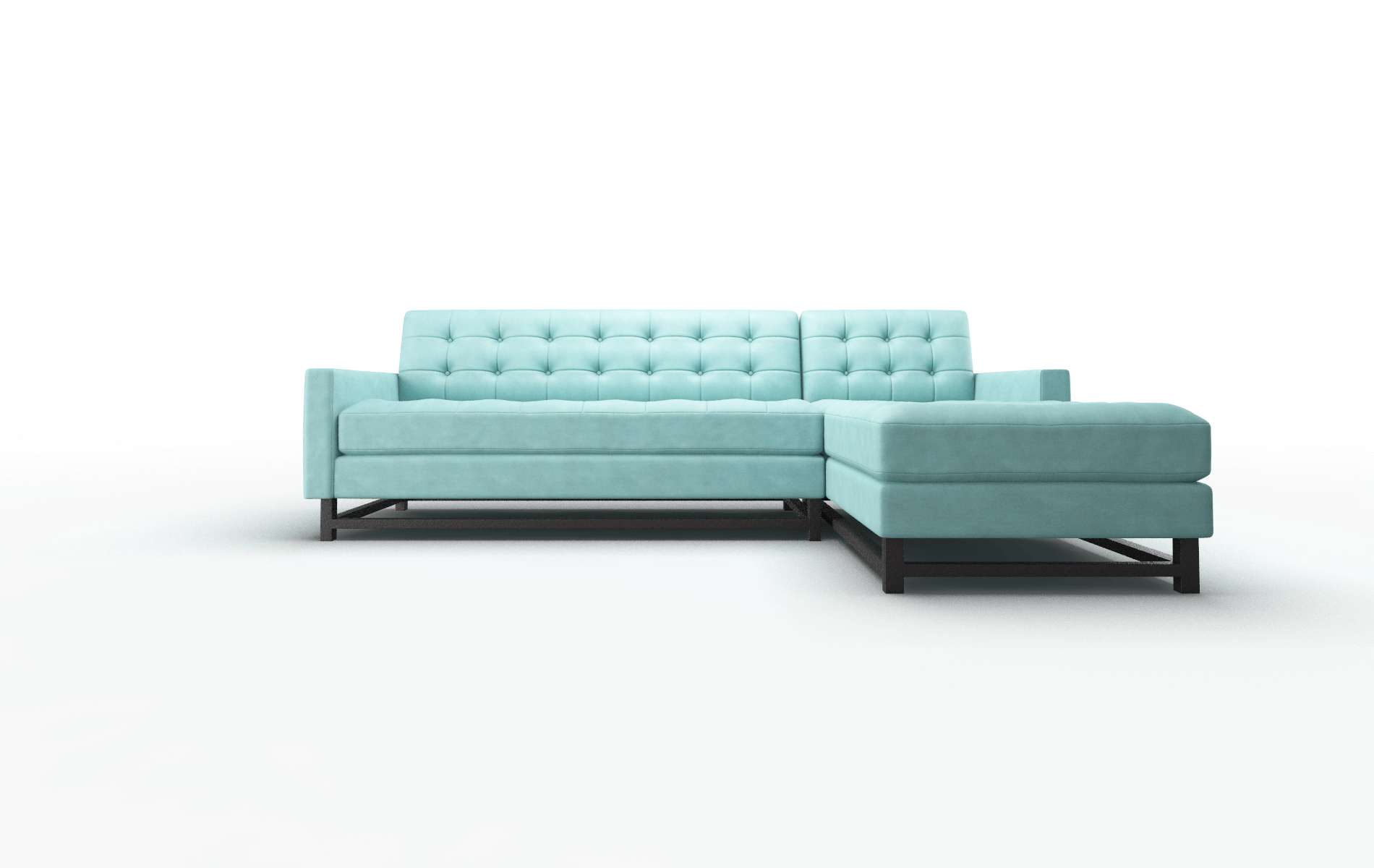 Madrid Curious turquoise Panel Espresso Legs  1