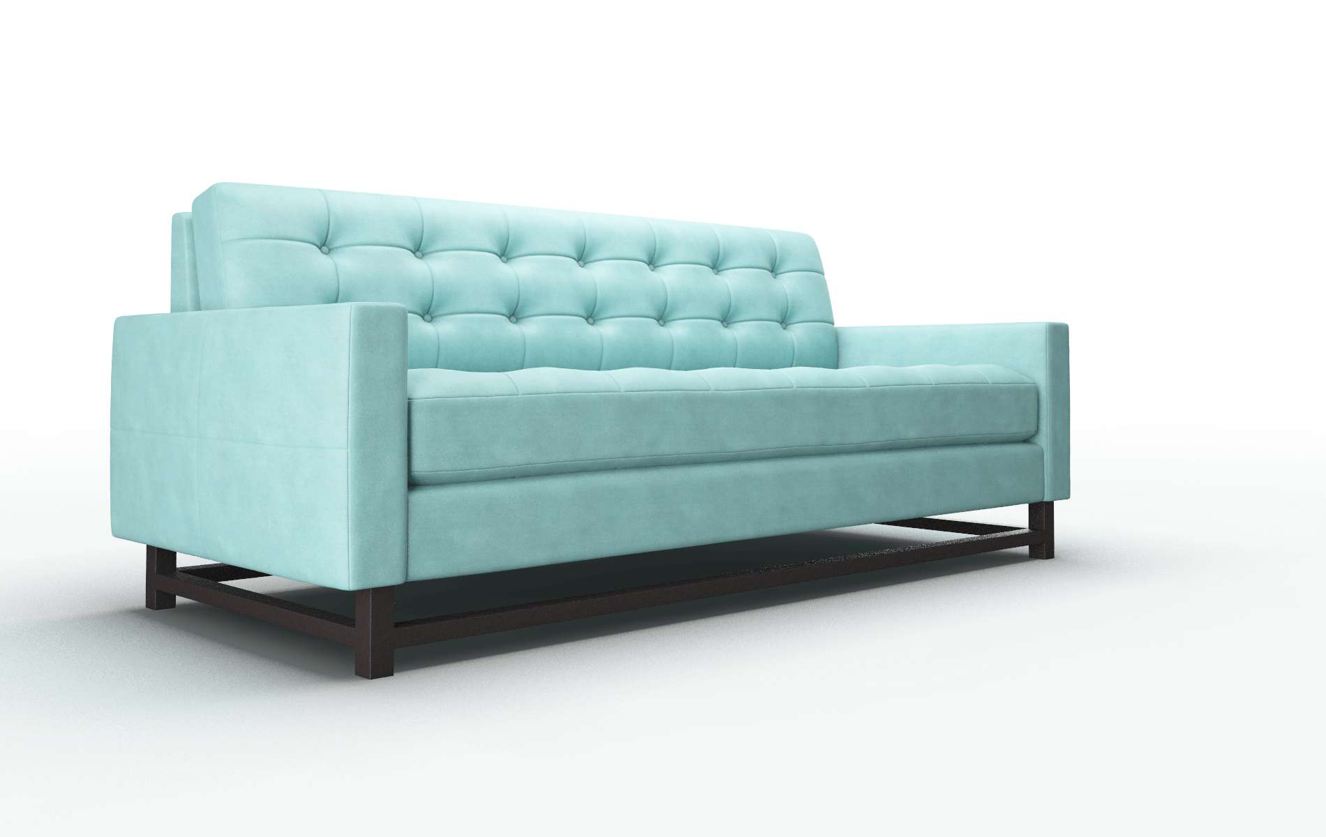 Madrid Curious Turquoise Sofa espresso legs 2