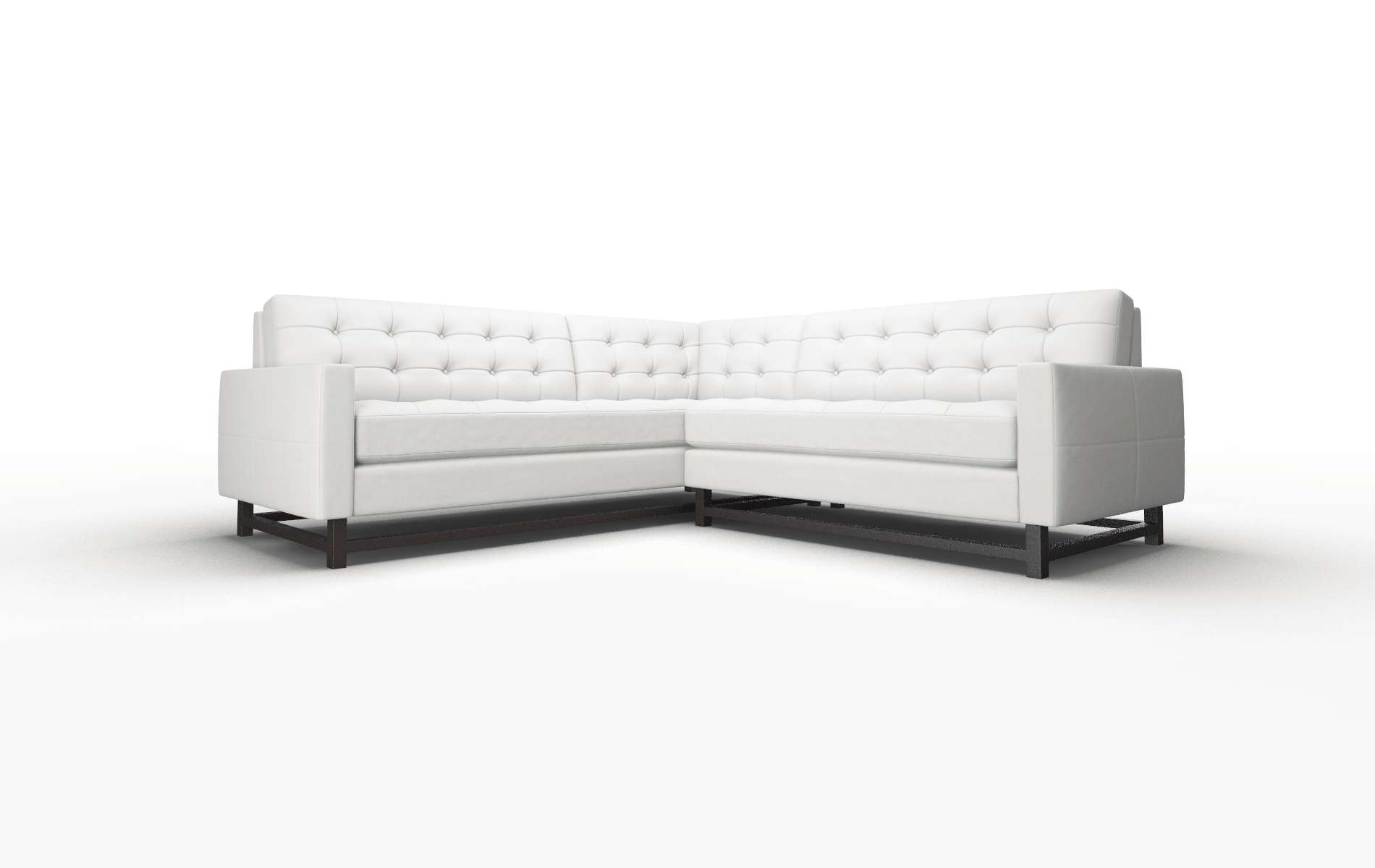 Madrid Dawson Platinum Sectional espresso legs 1