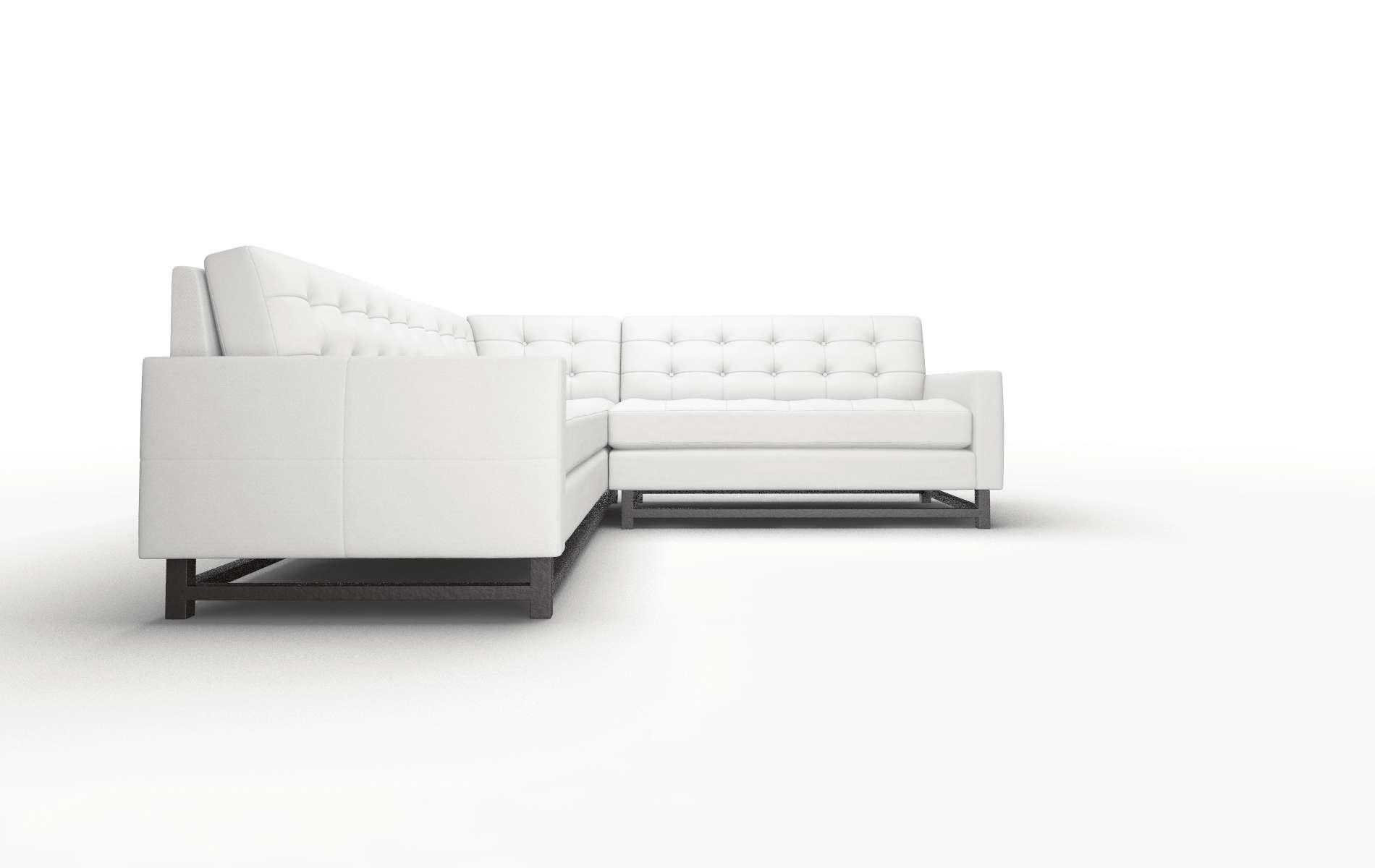 Madrid Dawson Platinum Sectional espresso legs 2