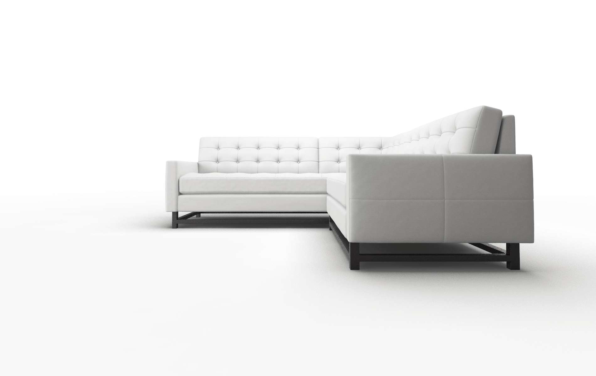 Madrid Dawson Platinum Sectional espresso legs 5