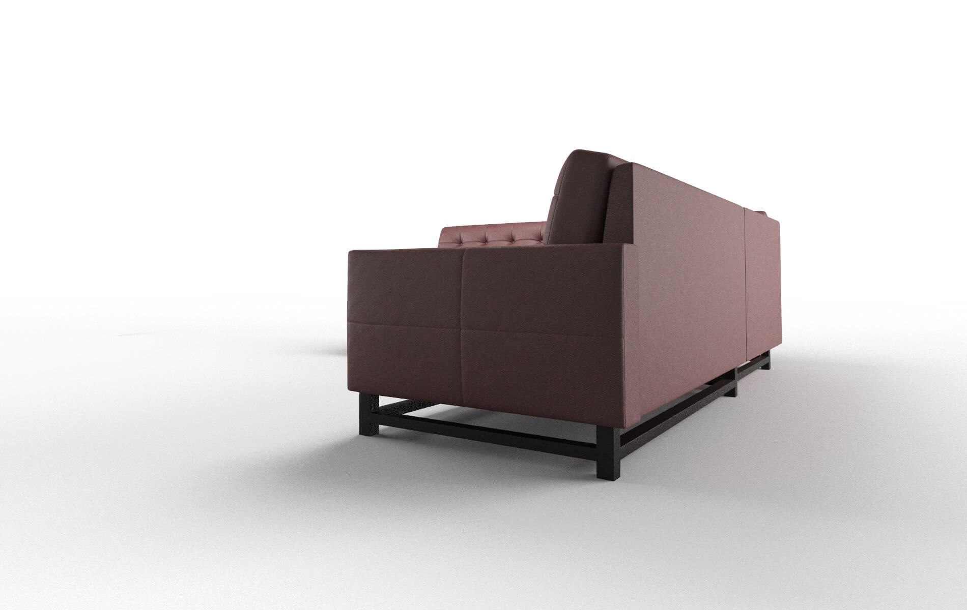 Madrid Derby Berry Sectional espresso legs 4