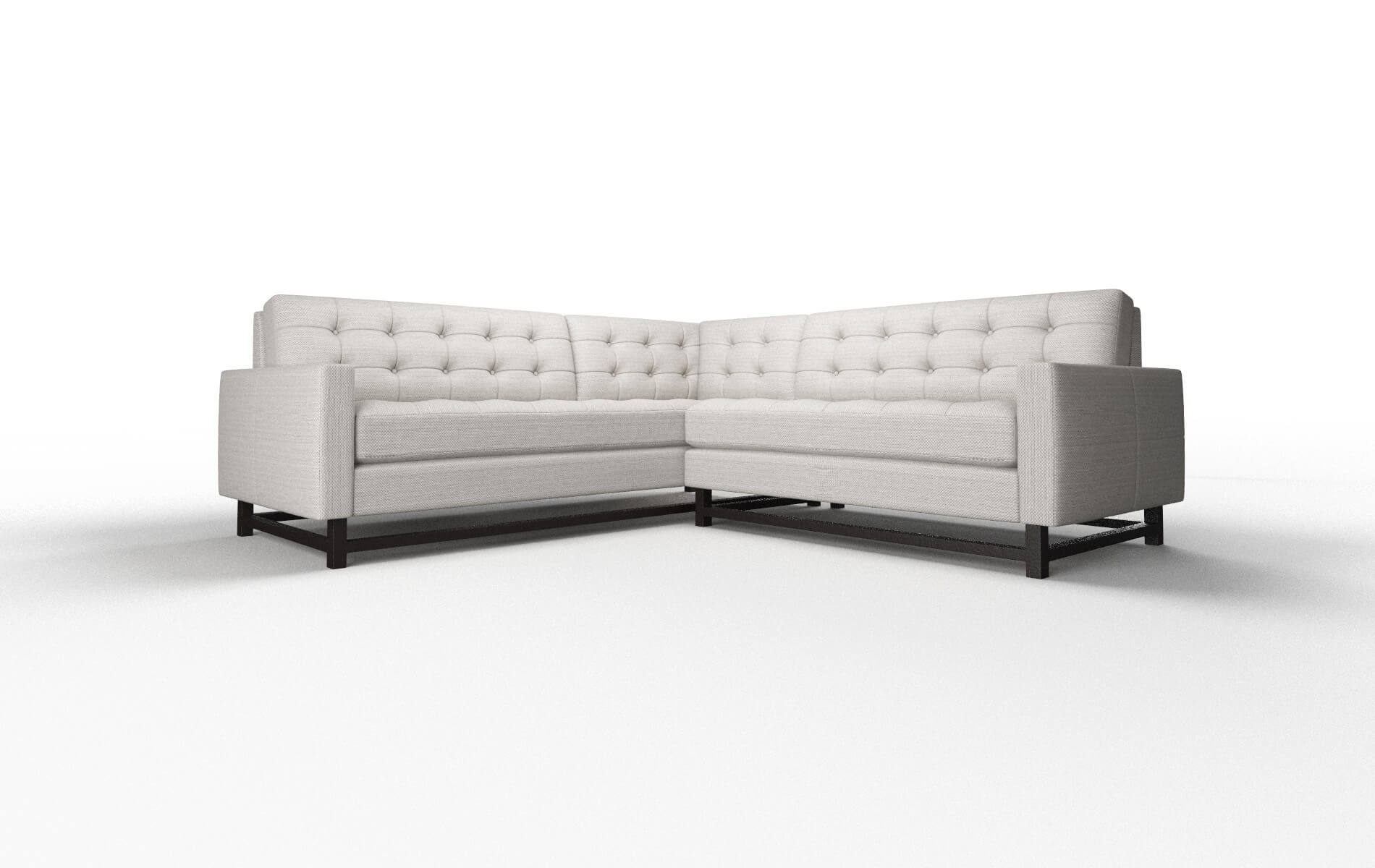 Madrid Derby Grey Sectional espresso legs 1