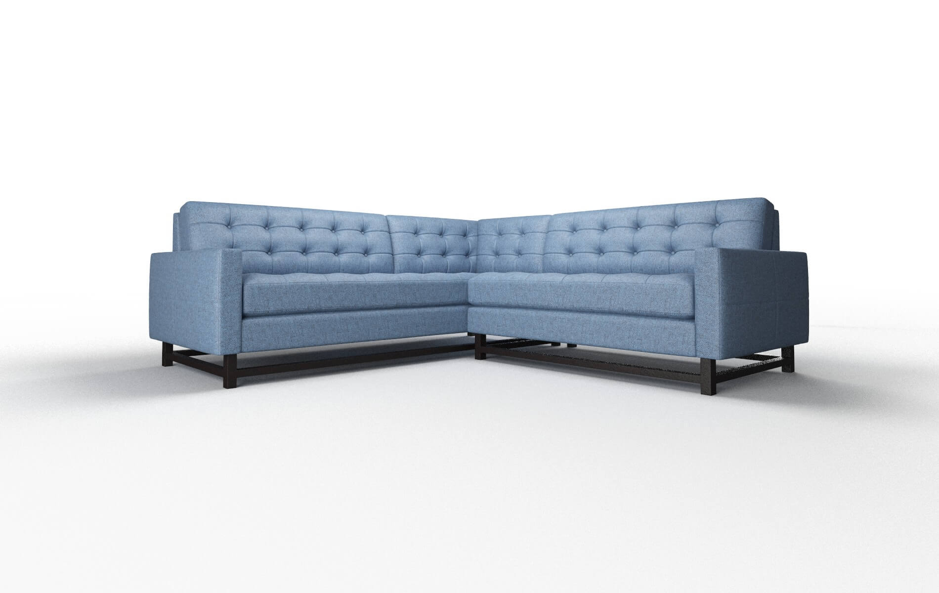 Madrid Derby Navy Sectional espresso legs 1