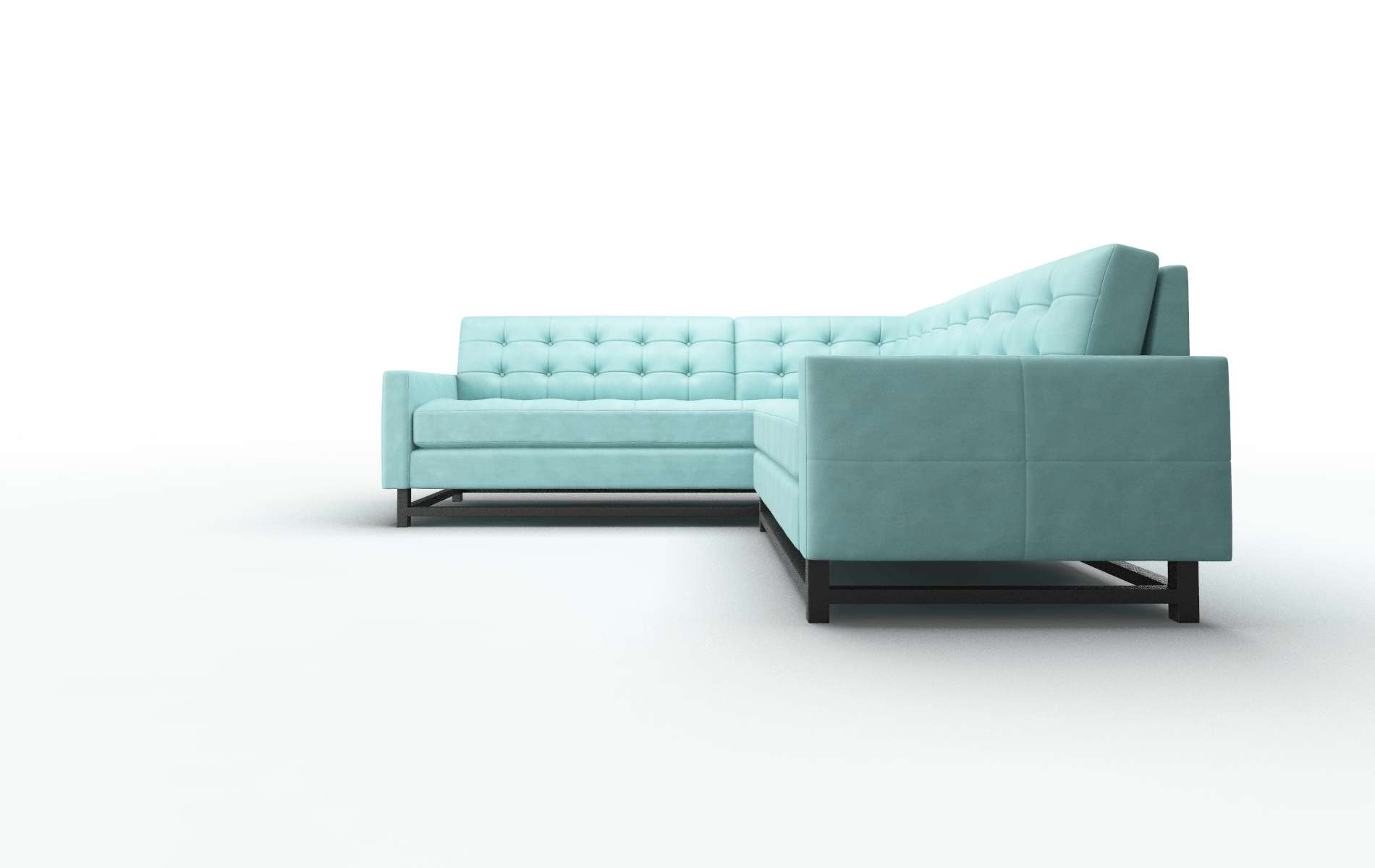 Madrid Dream_d French_blue Sectional espresso legs 5