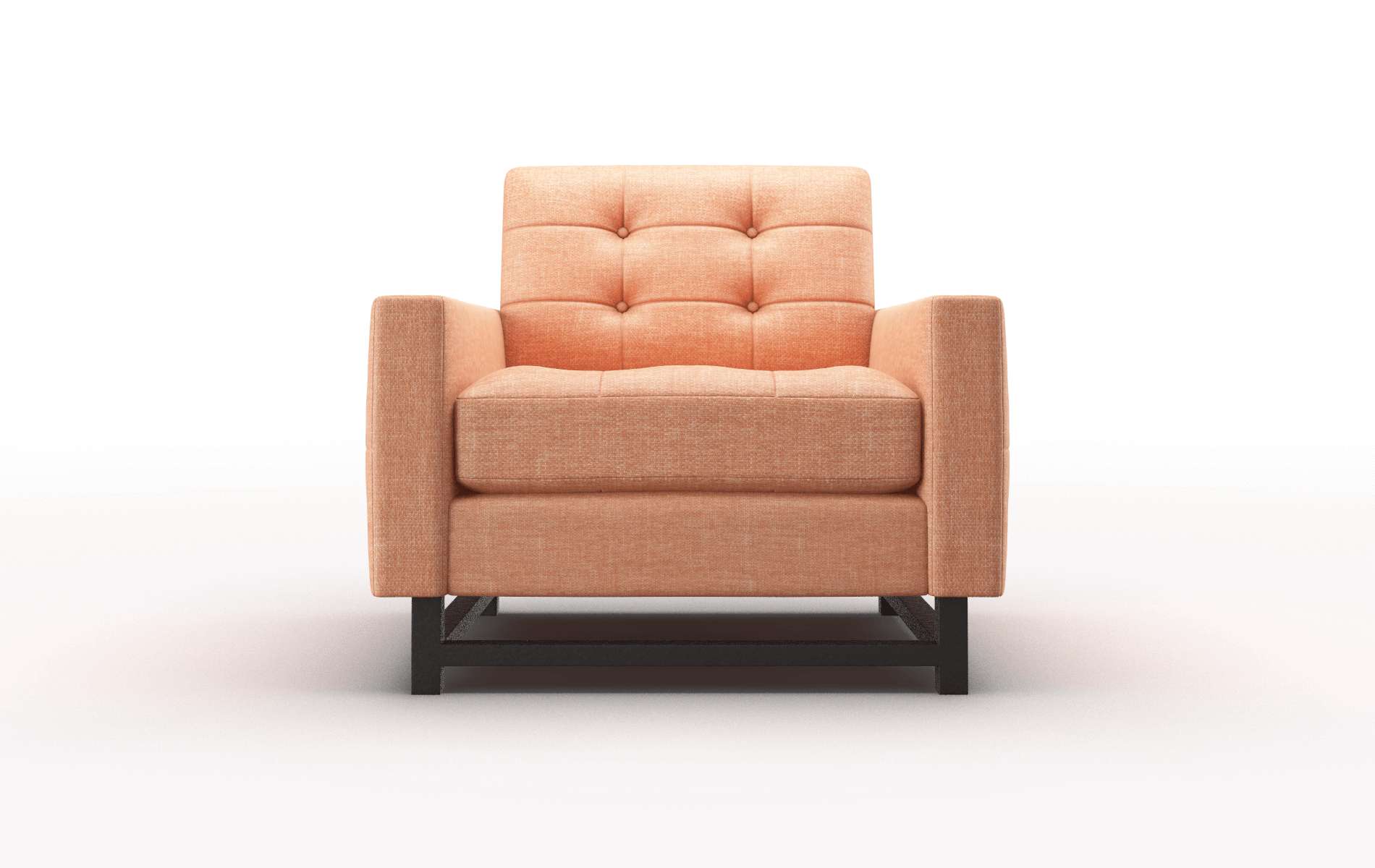 Madrid Durham Tangerine Chair espresso legs 1