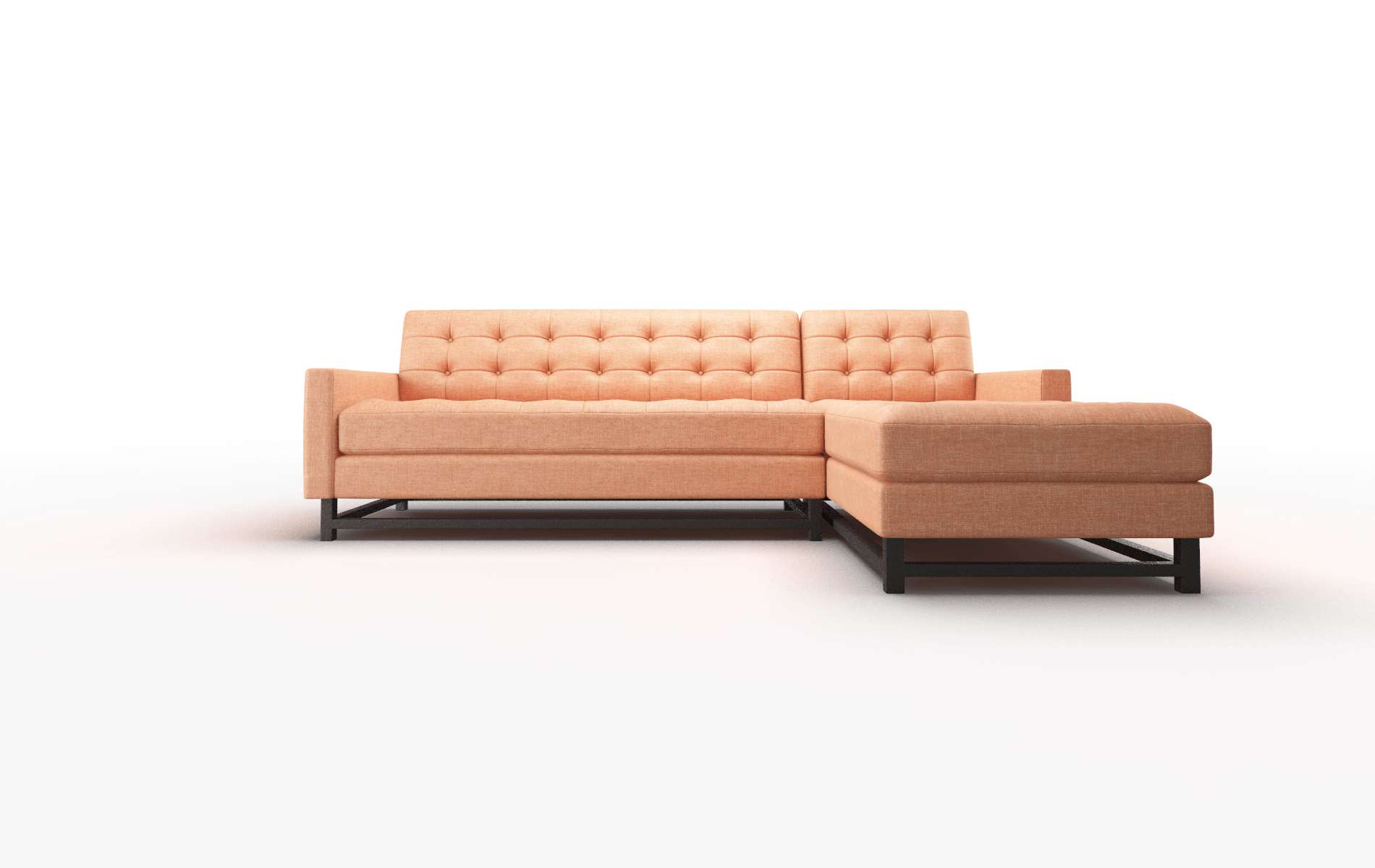 Madrid Durham Tangerine Panel espresso legs 1