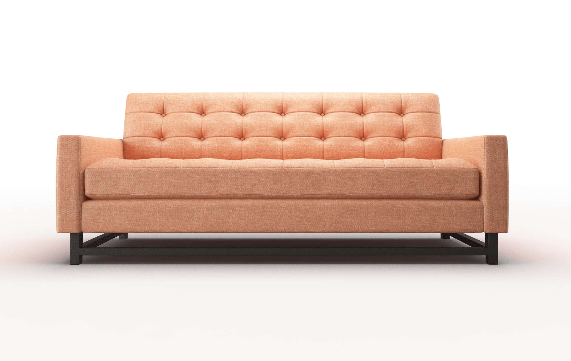 Madrid Durham Tangerine Sofa espresso legs 1