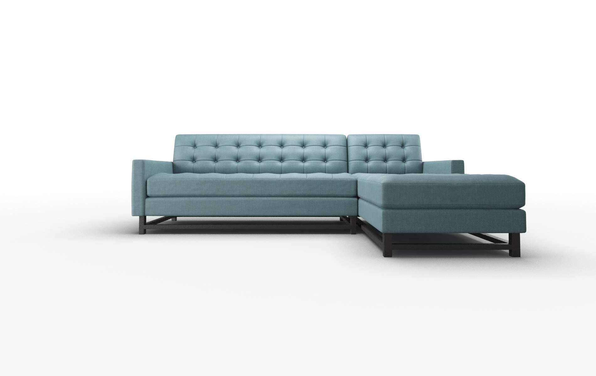 Madrid Elliot Teal Panel espresso legs 1