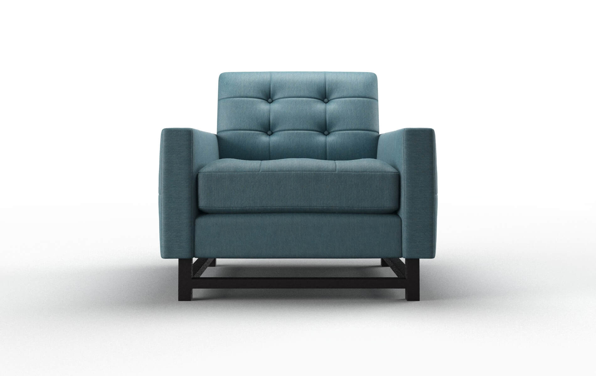 Madrid Hepburn Teal Chair espresso legs 1