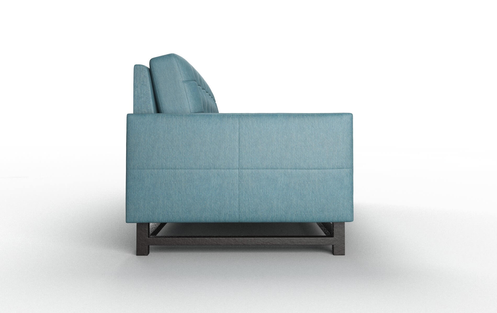 Madrid Hepburn Teal Sofa espresso legs 3