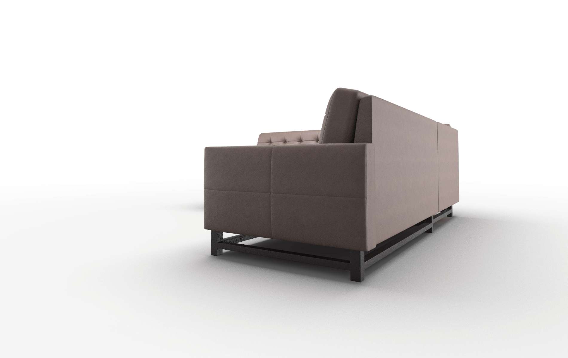 Madrid Insight Cafe Sectional espresso legs 4