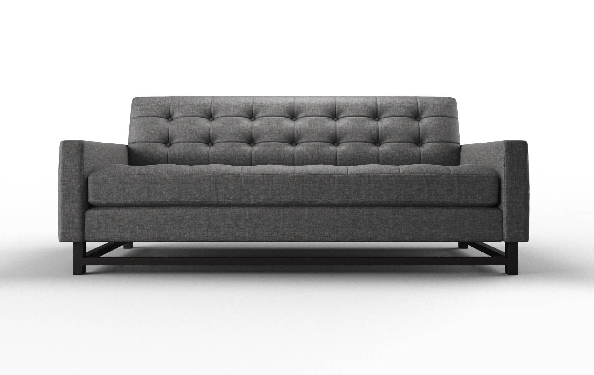 Madrid Insight Charcoal Sofa espresso legs 1