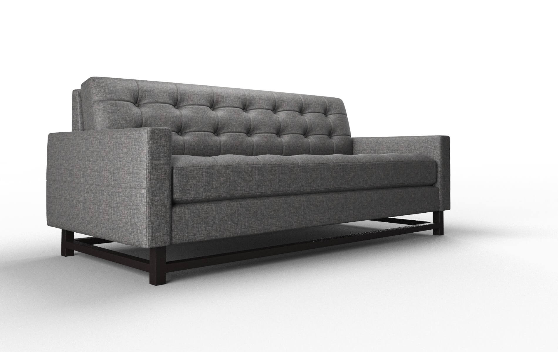 Madrid Insight Charcoal Sofa espresso legs 2