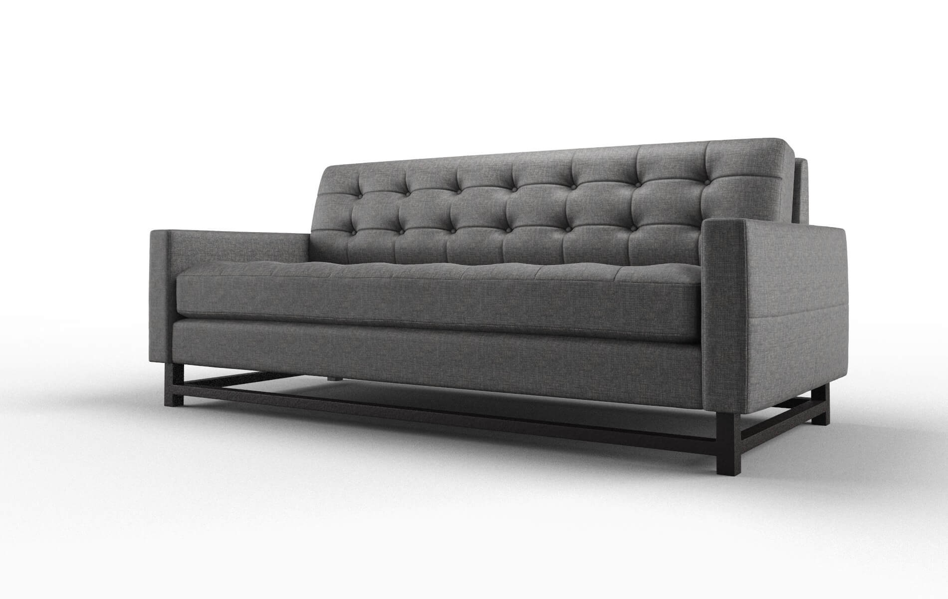 Madrid Insight Charcoal Sofa espresso legs 4