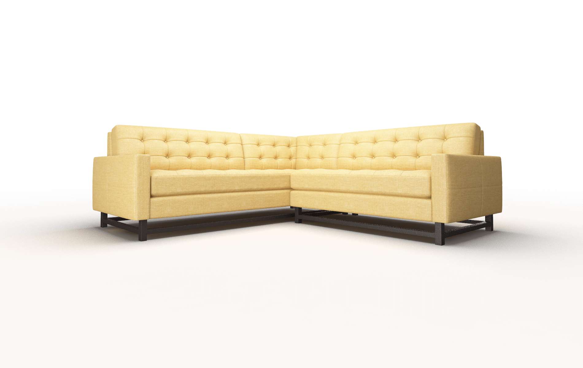 Madrid Insight Citronella Sectional espresso legs 1