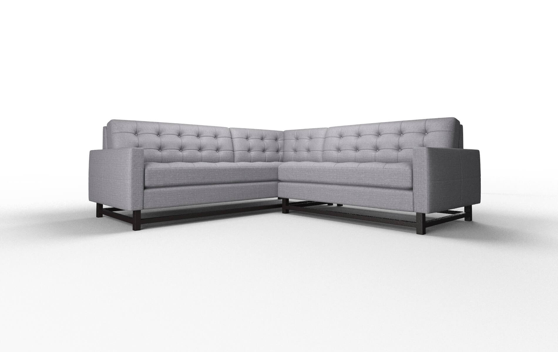 Madrid Insight Denim Sectional espresso legs 1