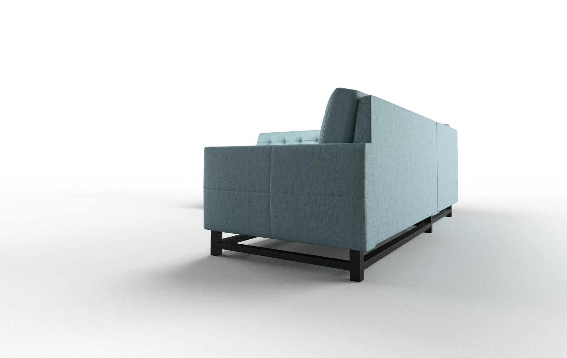 Madrid Insight Peacock Sectional espresso legs 4