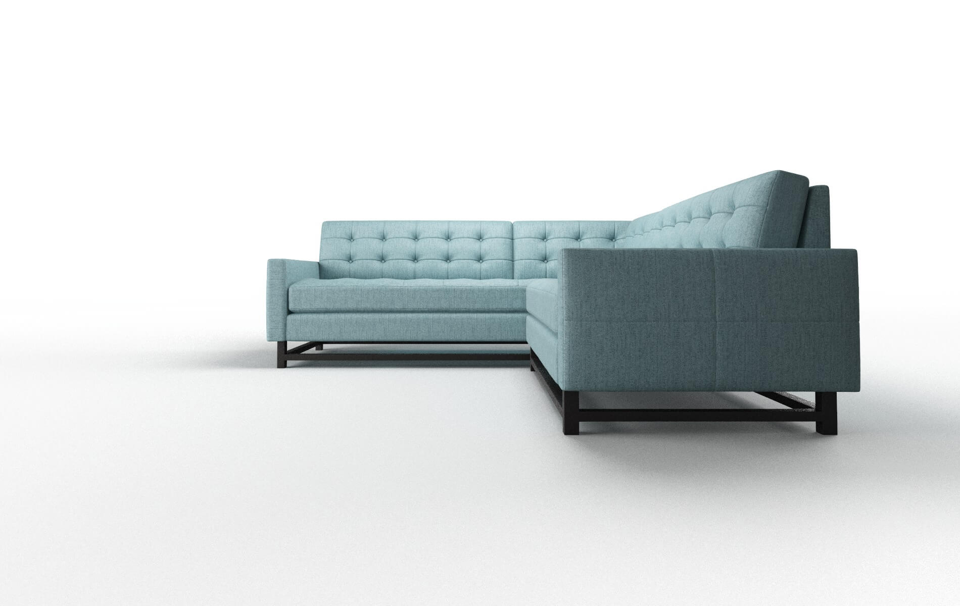 Madrid Insight Peacock Sectional espresso legs 5
