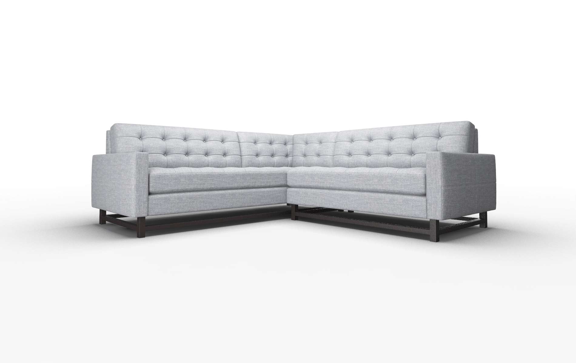 Madrid Keylargo Ash Sectional espresso legs 1