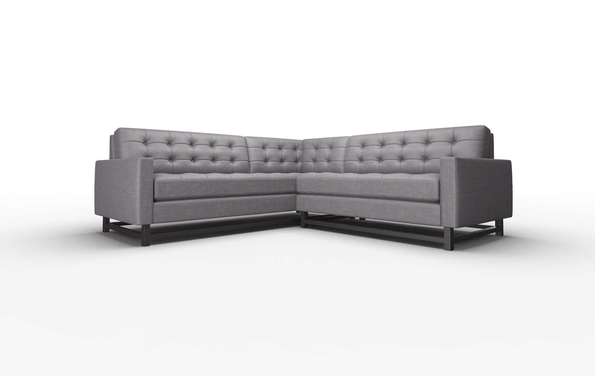 Madrid Keylargo Ebony Sectional espresso legs 1