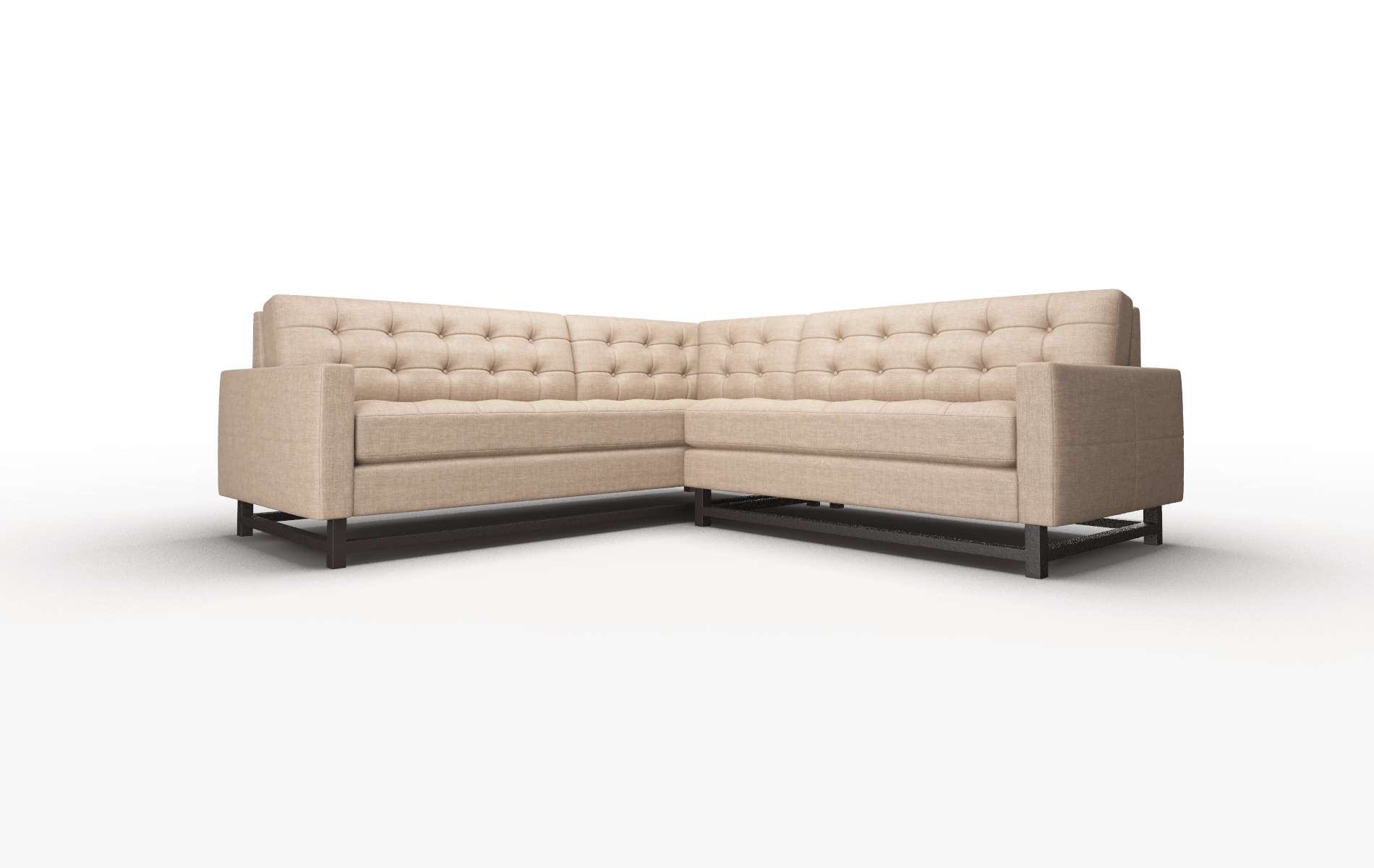 Madrid Keylargo Mink Sectional espresso legs 1