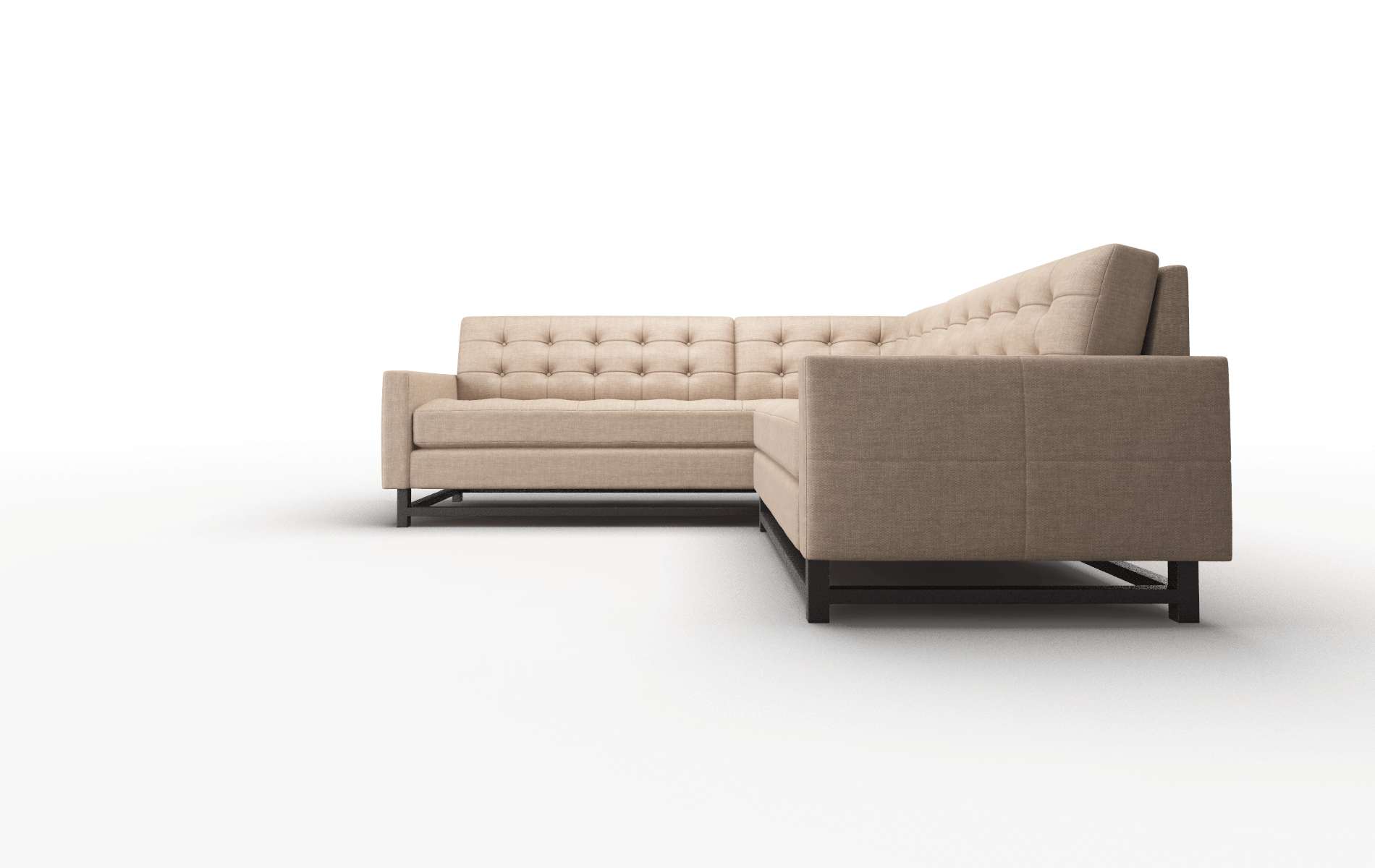 Madrid Keylargo Mink Sectional espresso legs 5