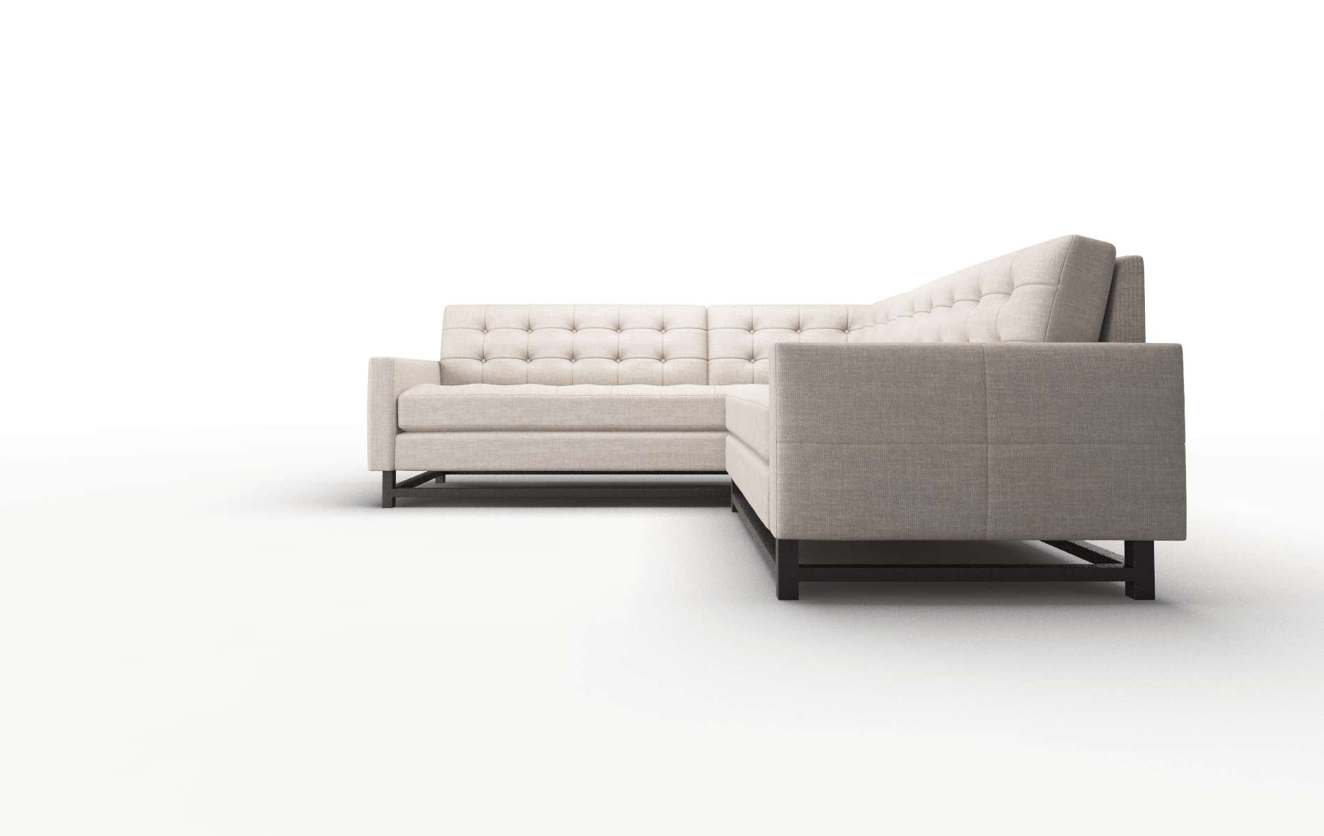 Madrid Keylargo Pumice Sectional espresso legs 5