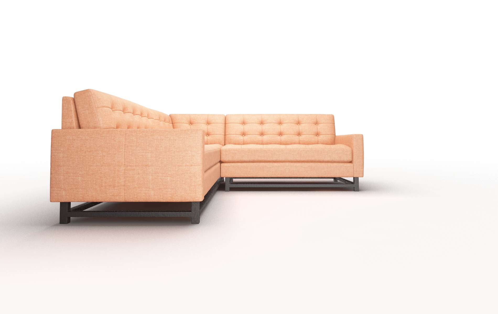 Madrid Keylargo Terracotta Sectional espresso legs 2