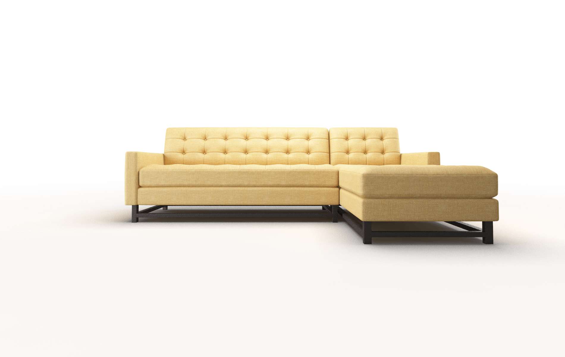 Madrid Leslie Saffron Panel espresso legs 1