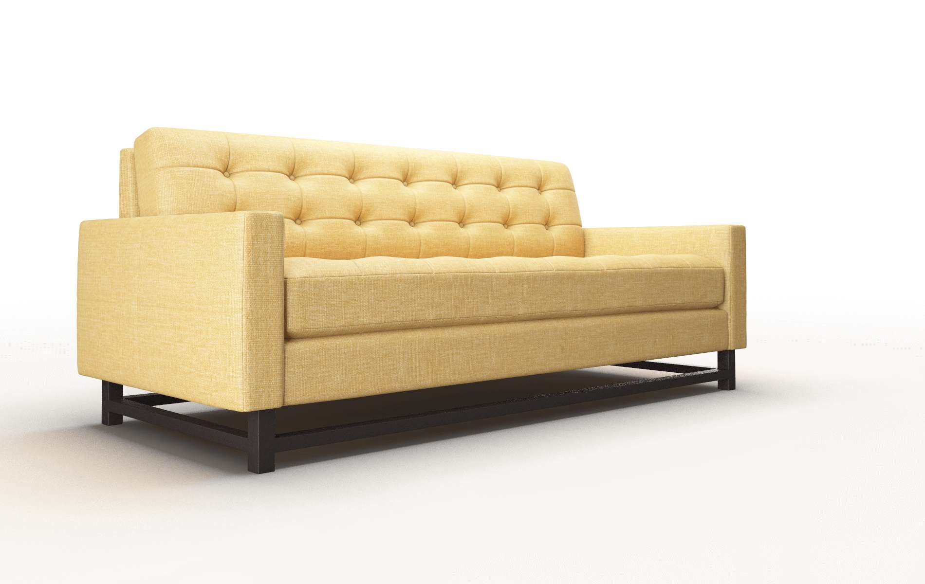 Madrid Leslie Saffron Sofa espresso legs 2