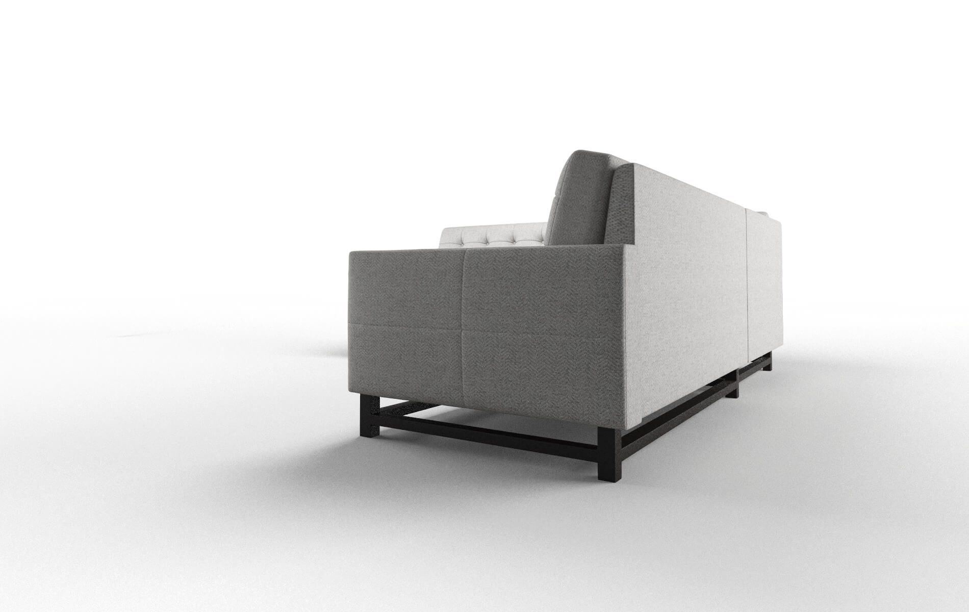 Madrid Malibu Dove Sectional espresso legs 4