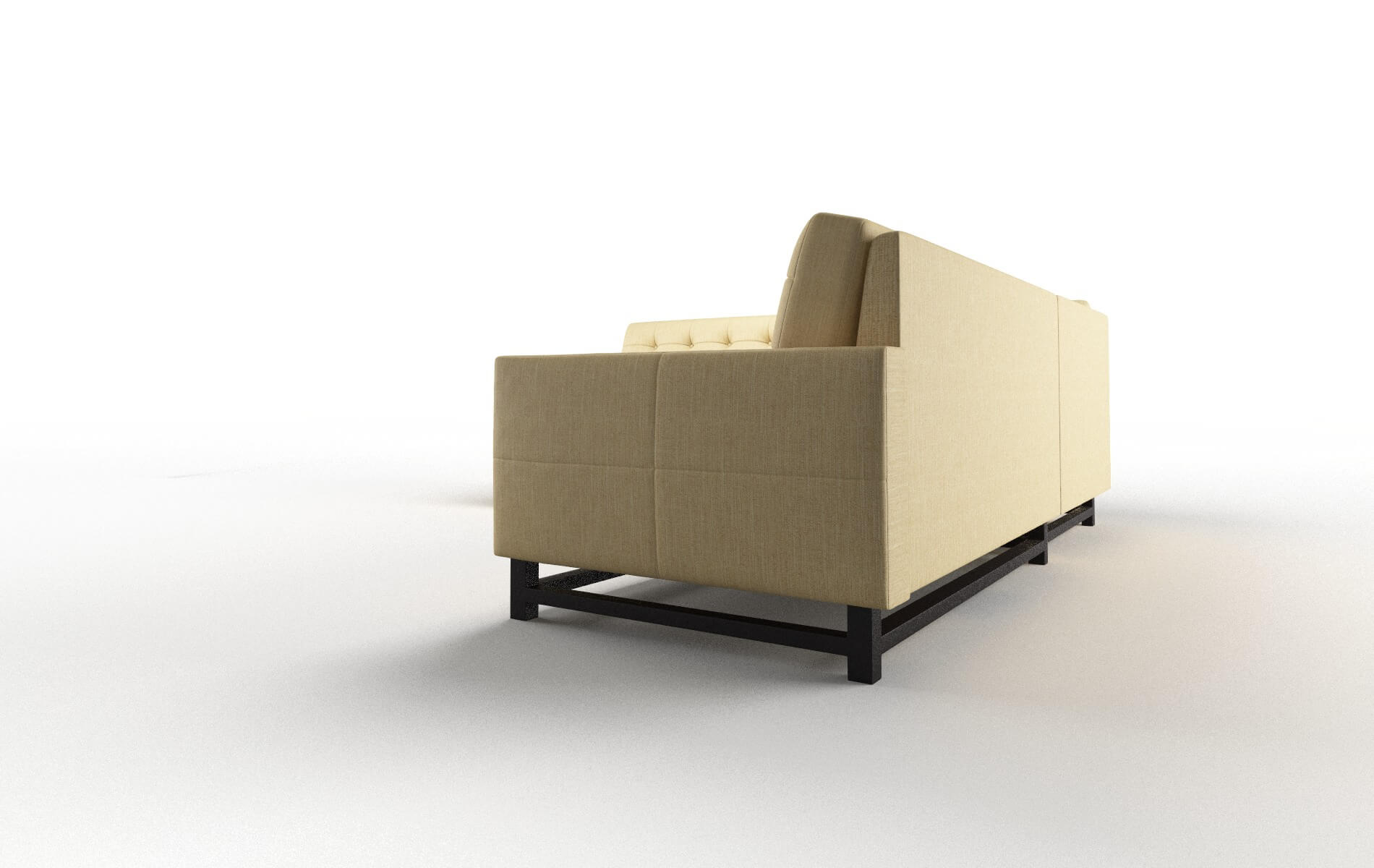 Madrid Malibu Maize Sectional espresso legs 4