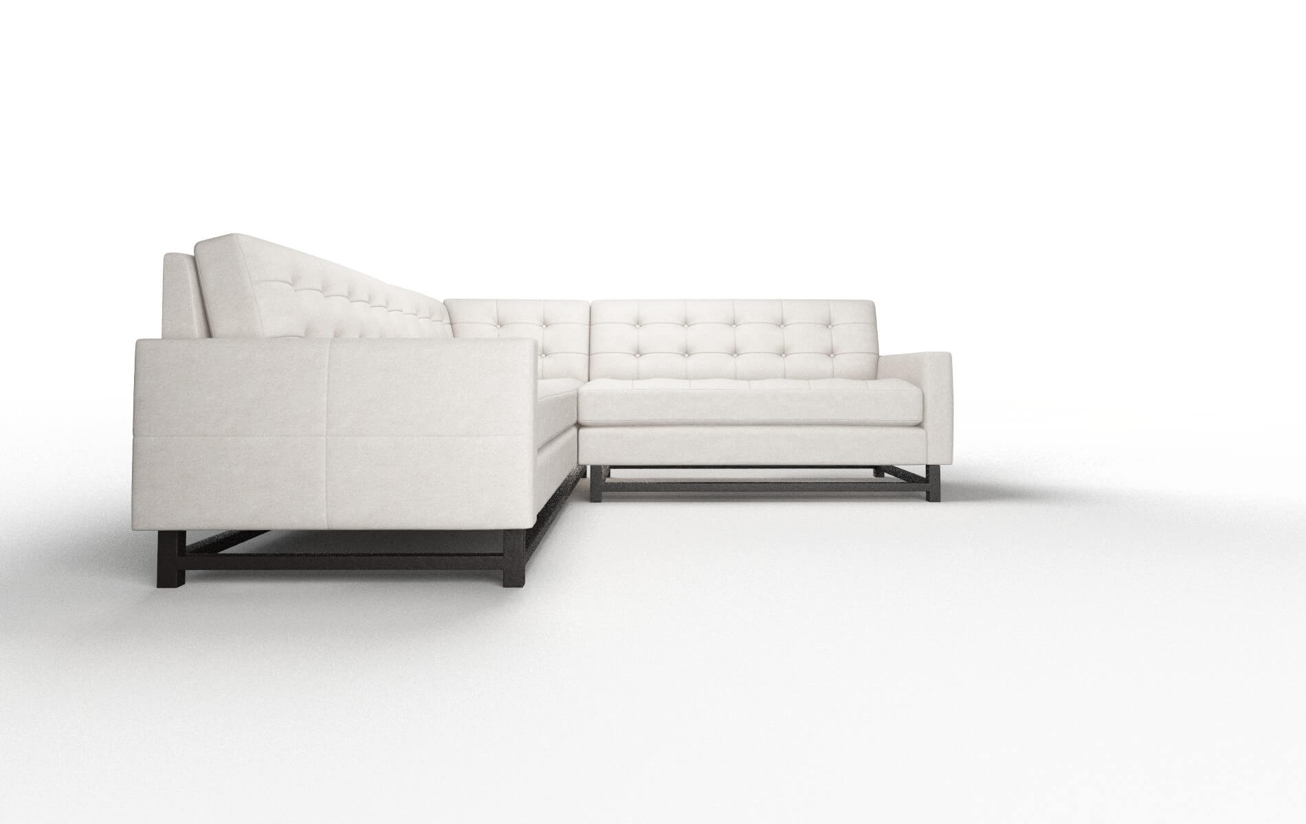 Madrid Noble Grey Sectional espresso legs 2