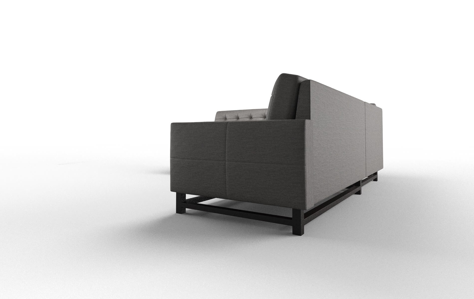 Madrid Oscar Charcoal Sectional espresso legs 4