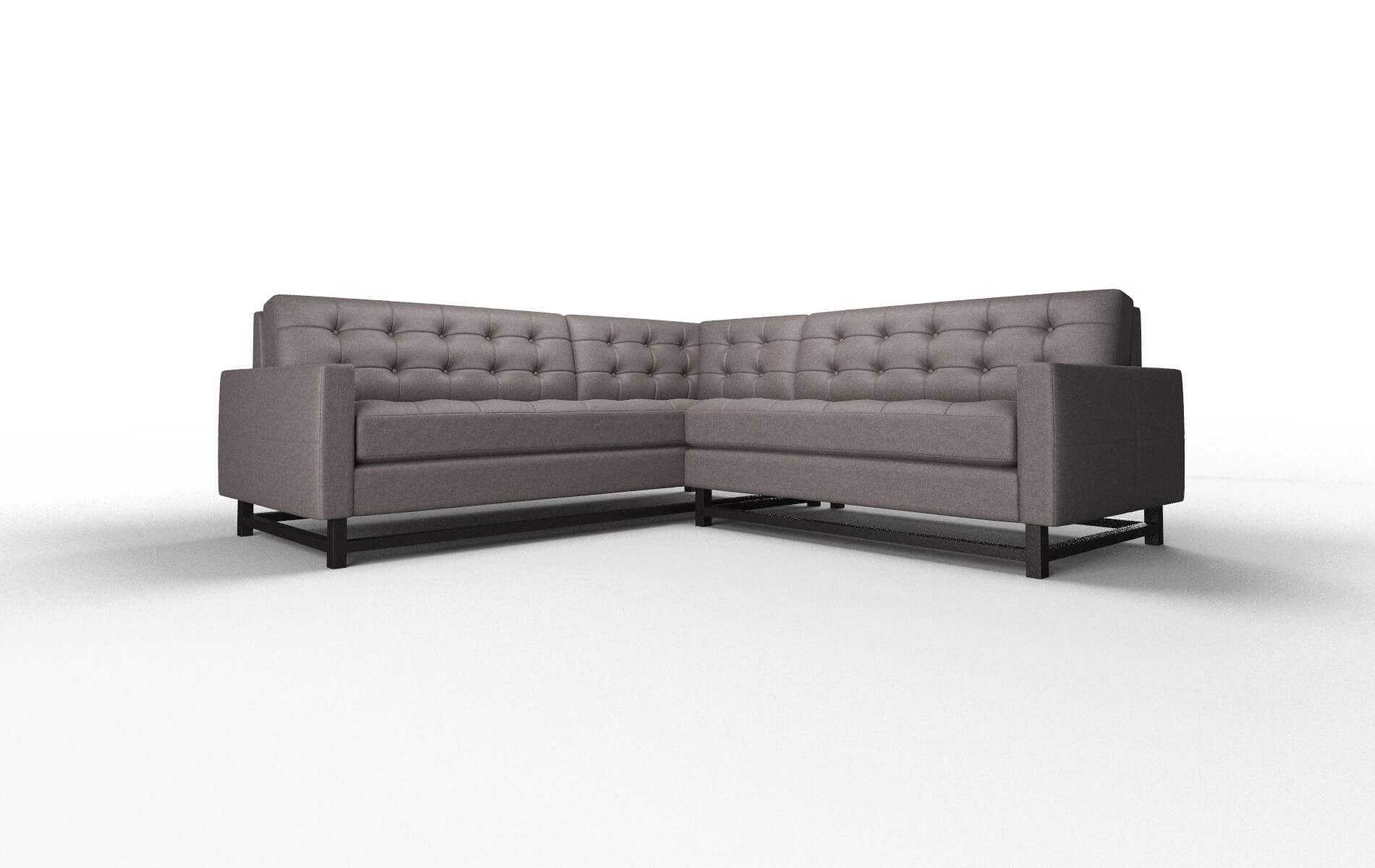 Madrid Oscar Chocolate Sectional espresso legs 1